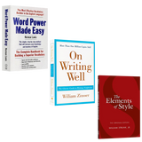 Word Power Made Easy,On Writing Well,The Elements of Style Three Books Make English Learning Easy