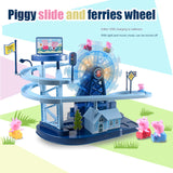 Peppa Pigs Ride the Ferris Roller Slide