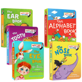 Dr. Seuss Children's Picture Book Set Baby Body Cognition Enlightenment Cardboard Book (The Foot /Eye /Tooth /Nose /ear Book)