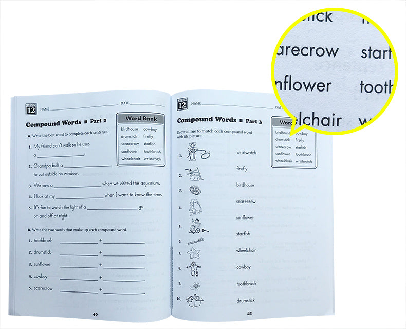 240 Vocabulary Words Kids Need to Know Grade (6 volumes) – B612 E