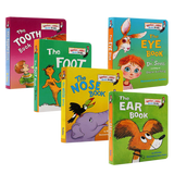 Dr. Seuss Children's Picture Book Set Baby Body Cognition Enlightenment Cardboard Book (The Foot /Eye /Tooth /Nose /ear Book)